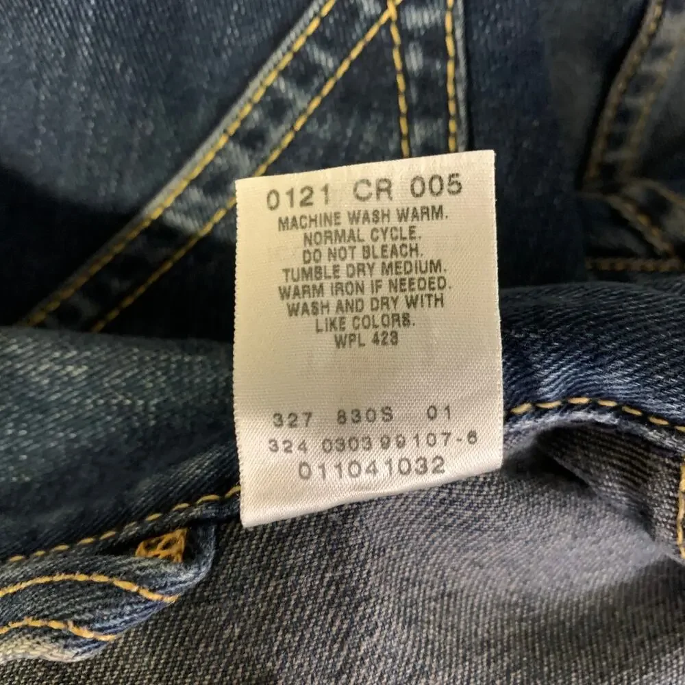 LEVI'S Size M Navy Indigo Contrast Stitch Cotton polyester Dagger Jacket